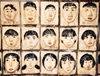 Japan - Kyoto: faces - Japanese tiles - photo by M.Torres