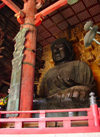 Japan (Honshu island) - Nara: the Great Buddha - 16 meter high, consists of 437 tons of bronze and 139 kg of gold - Todai-ji Temple - Unesco world heritage site - photo by G.Frysinger