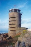 Jersey - Corbiere point: radio station on a German naval observation bunker - quality in construction, blockhaus built by organisation Fritz Todt