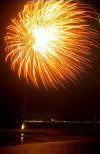 Jersey - St Helier: fireworks over St. Aubin's bay