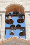 Madaba - Jordan: belfry - Greek Orthodox Church of St. George - photo by M.Torres