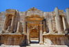 Jerash - Jordan: South theatre - Frons Scenae - Roman city of Gerasa - photo by M.Torres
