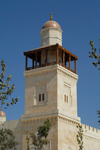Amman - Jordan: King Hussein's Mosque - minaret - photo by M.Torres