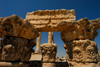 Amman - Jordan: capitals by the Temple of Hercules - citadel - photo by M.Torres
