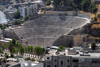 Amman - Jordan: Roman theatre seen from Qala'a hill - Jabal al-Qal'a - photo by M.Torres