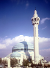 Jordan - Amman: Abdallah I mosque - minaret - photo by J.Kaman