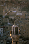 Jordan - Amman / AMM /ADJ: mosque - minaret and dense housing - photo by J.Wreford