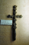 Ajlun - Jordan: Ajlun castle - iron cross from Mar Elyas Church - photo by M.Torres
