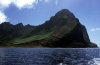 Juan Fernandez islands - Robinson Crusoe island: Puerto Ingls from the ocean (photo by Willem Schipper)