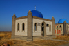 Kazakhstan, Shelek, Almaty province: Muslim cemetery - mosque inspired tomb - photo by M.Torres