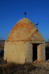 Kazakhstan, Shelek, Almaty province: Muslim cemetery - Central Asian beehive - photo by M.Torres