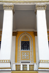 Kazakhstan, Almaty: Almaty Opera and Ballet Theater - balcony detail - photo by M.Torres