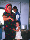 Kazakhstan - Almaty oblys: farmer's family in their house - photo by E.Petitalot