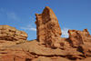 Kazakhstan, Charyn Canyon: Valley of the Castles - rock tower - photo by M.Torres