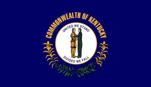 Kentucky state flag - motto: United we stand, divided we fall - United States of America / Estados Unidos / Etats Unis / EE.UU / EUA / USA