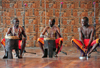 Langata, Nairobi, Kenya: musicians playing traditional instruments - Bomas of Kenya - photo by M.Torres