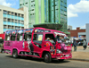 Nairobi, Kenya: colorful matatu share taxi near Afya Centre - Tom Mboya St - downtown traffic - photo by M.Torres