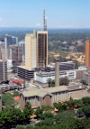 Africa - Nairobi: View NW from the Kenyatta Conference Centre Tower - Holy Family Cathedral Basilica - photo by F.Rigaud