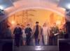 North Korea / DPRK - Pyongyang: the Metro - the Great Leader Kim Il Sung among workers - Puhung station (photo by M.Torres)