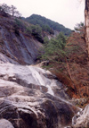 North Korea / DPRK - Myohyangsan (mysterious fragrance) mountains: waterfall (photo by M.Torres)