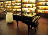 Incheon, South Korea: Incheon International Airport - ICN - piano corner at the chic Asiana airlines lounge - photo by M.Torres