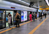 Incheon, South Korea: passengers board a train of Incheon Subway line 1 - Incheon Bus Terminal Station - photo by M.Torres