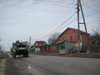 Kosovo: Swedish APC on patrol - photo by A.Kilroy