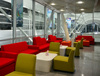 Erbil / Hewler, Kurdistan, Iraq: Erbil International Airport - at the VIP lounge - modern interiors - photo by M.Torres