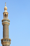 Erbil / Hewler / Arbil / Irbil, Kurdistan, Iraq: 65m-tall minaret at Jalil Khayat mosque, the city's largest mosque - photo by M.Torres