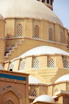Erbil / Hewler / Arbil / Irbil, Kurdistan, Iraq: Jalil Khayat mosque, the city's largest mosque - detail of the domes - photo by M.Torres
