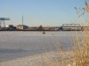 Latvia - Ventspils: winter fishing on the frozen Venta river (photo by A.Dnieprowsky)