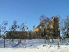 Latvia - Cesvaine: granite and desolation in the snow - Cesvaine - pils  (Madonas Rajons - Vidzeme) (photo by A.Dnieprowsky)
