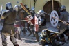 Latvia - Ventspils: the battle rages on - medieval festival (photo by A.Dnieprowsky)