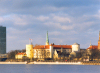 Latvia / Latvija - Riga: the castle of the Brotherhood of the Sword - Livonian Order - Daugava river / presidential palace - Rigas pils - 11. novembra krastmala (photo by Miguel Torres)