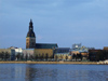 Latvia / Latvija - Riga: the Cathedral and the Daugava river / Western Dvina (photo by Alex Dnieprowsky)