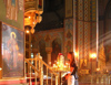 Latvia / Latvija - Riga: Christ's Birth Orthodox cathedral - prayer (photo by J.Kaman)