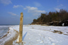Latvia - Ventspils: frozen beach (photo by A.Dnieprowsky)