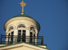 Latvia - Ventspils: Lutheran church - detail of the top (photo by A.Dnieprowsky)