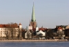Latvia / Latvija / Lettland - Riga: Vecriga - Gothic spire of St.Jacob's Church (photo by Alex Dnieprowsky)