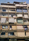 Lebanon / Liban - Beirut / Bayrut / Beyrouth / BEY : Checkers - balconies at the Armenian quarter - photo by M.Torres