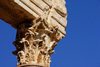 Lebanon, Baalbek: Corinthian capital - column detail from the ruins - acanthus carving - photo by J.Pemberton
