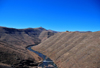 Mohale Dam, Lesotho: Senqunyane River after the dam - a tributary of the Senqu River / Orange river - photo by M.Torres