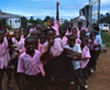 Grand Bassa County, Liberia, West Africa: school children - classmates - Africa - photo by M.Sturges