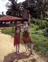 Grand Bassa County, Liberia, West Africa: secret society girls - scared before the initiation - photo by M.Sturges