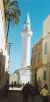 Libya - Tripoli: minaret in the medina (photo by G.Frysinger)