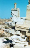 Libya - Cyrene: Naval Memorial - in the form of a ship riding on a dolphin (photo by G.Frysinger)