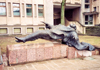 Lithuania - Kaunas / KUN : levitation - statue in Nepriklausomybes Aikste - photo by M.Torres