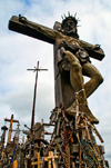 Siauliai, Lithuania: Hill of Crosses - Crucifixion - photo by J.Pemberton