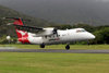 Lord Howe island: QuantasLink aircraft landing at Lord How airport - LDH, De Havilland Canada DHC-8-202 Dash 8 - VH-TQS (cn 418) - aviation - photo by R.Eime