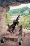 Luxembourg Ville: artillery at the Bock Casemates - Unesco world heritage site  (photo by M.Torres)